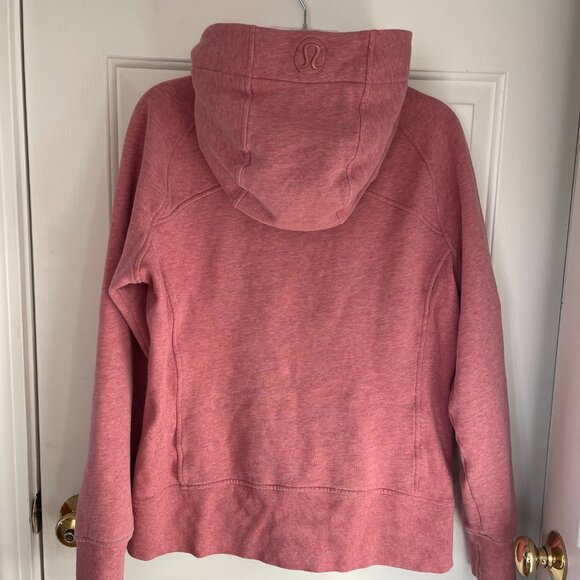 Lululemon Full-Zip Hoodie Heathered Brier Rose EUC! size 12 - Picture 3 of 5